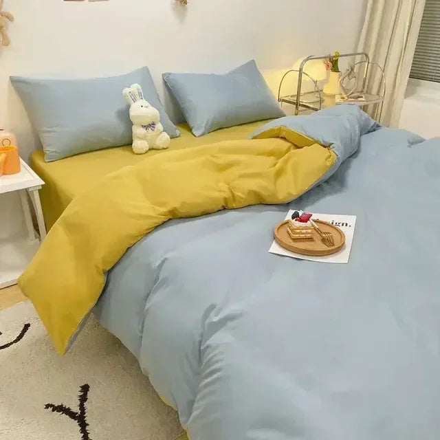 Soft Reversible Duvet Cover Set