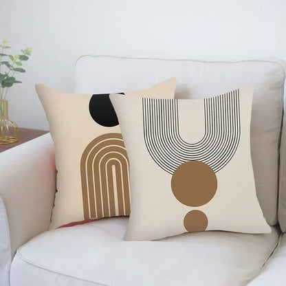 Stylish Geometric Pattern Cushion Cover - Fesara