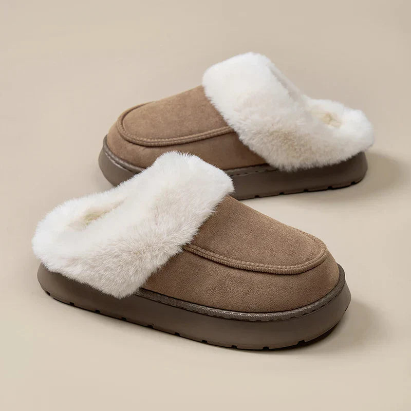 Warm Cozy Fuzzy Slippers for Women Indoor - Fesara