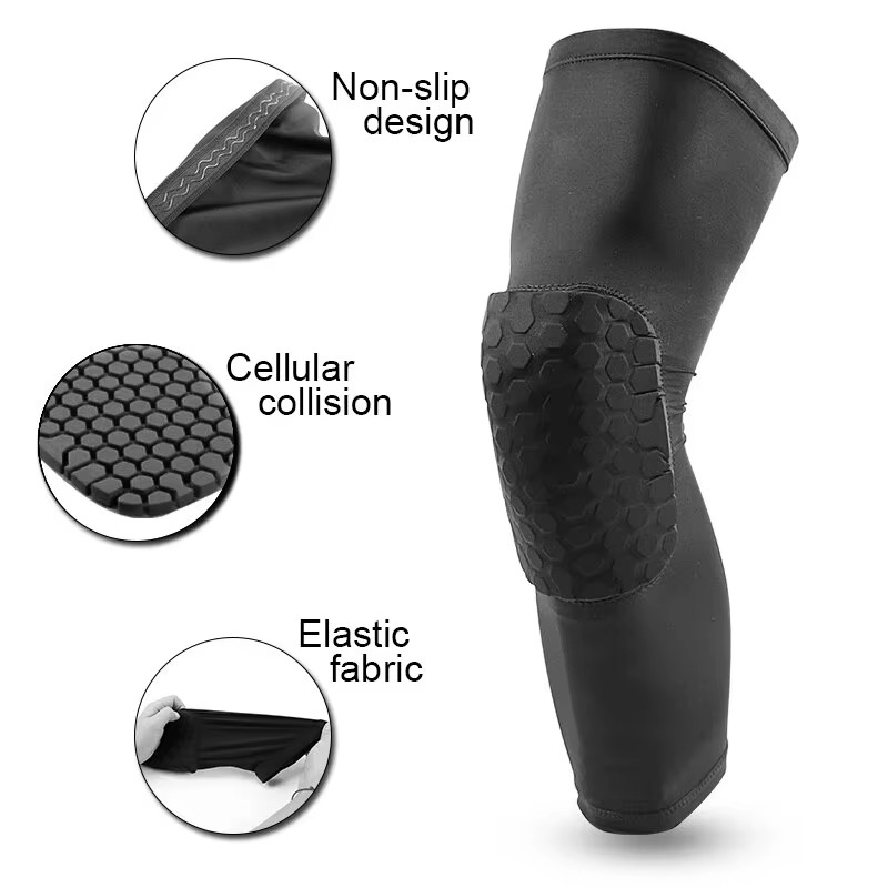 Protective Shock Absorbing Knee Pads for Athletic Support - Fesara
