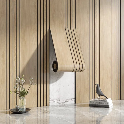 Textured Wood Grain Wall Stickers Self Adhesive Decor