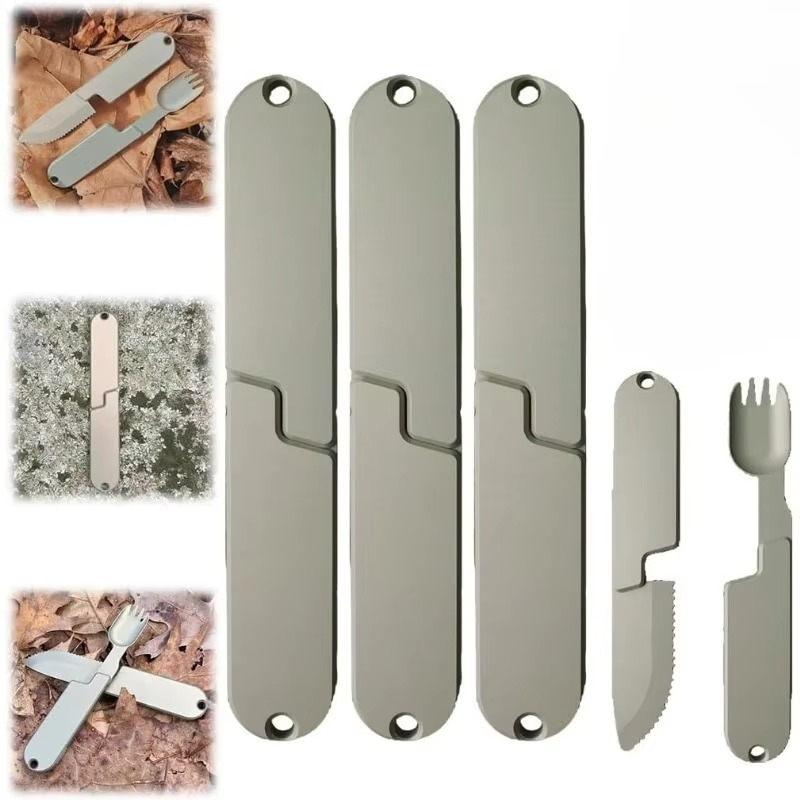 Portable 2-in-1 Travel Cutlery Set
