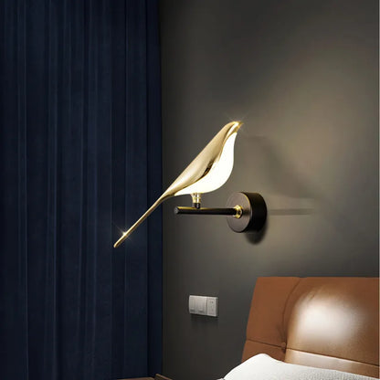 Delicate Bird Wall Lamp for Warm Ambient Lighting