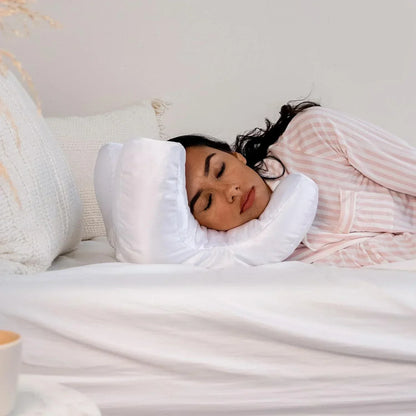 Soft Face Support Pillow Set with Silk Cover