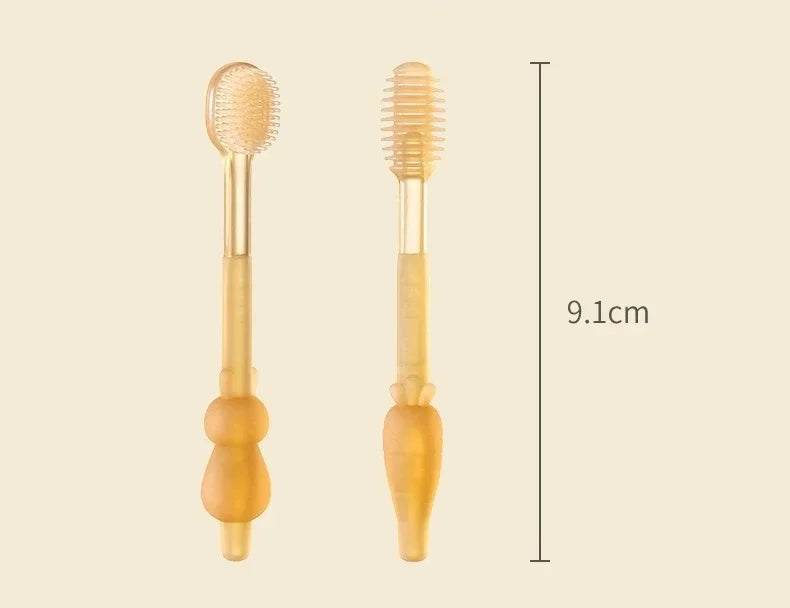 Soft Baby Silicone Toothbrush Set with Travel Case