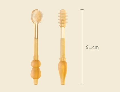 Soft Baby Silicone Toothbrush Set with Travel Case