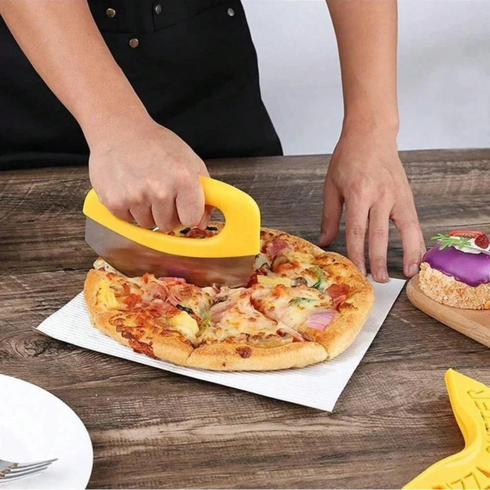 Easy Grip Stainless Steel Pizza Cutter