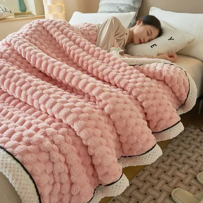 Cozy Plush Fall Throw Blanket