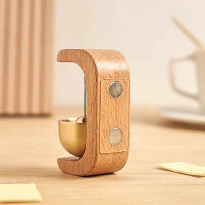 Rustic Wooden Door Bell with Unique Sound