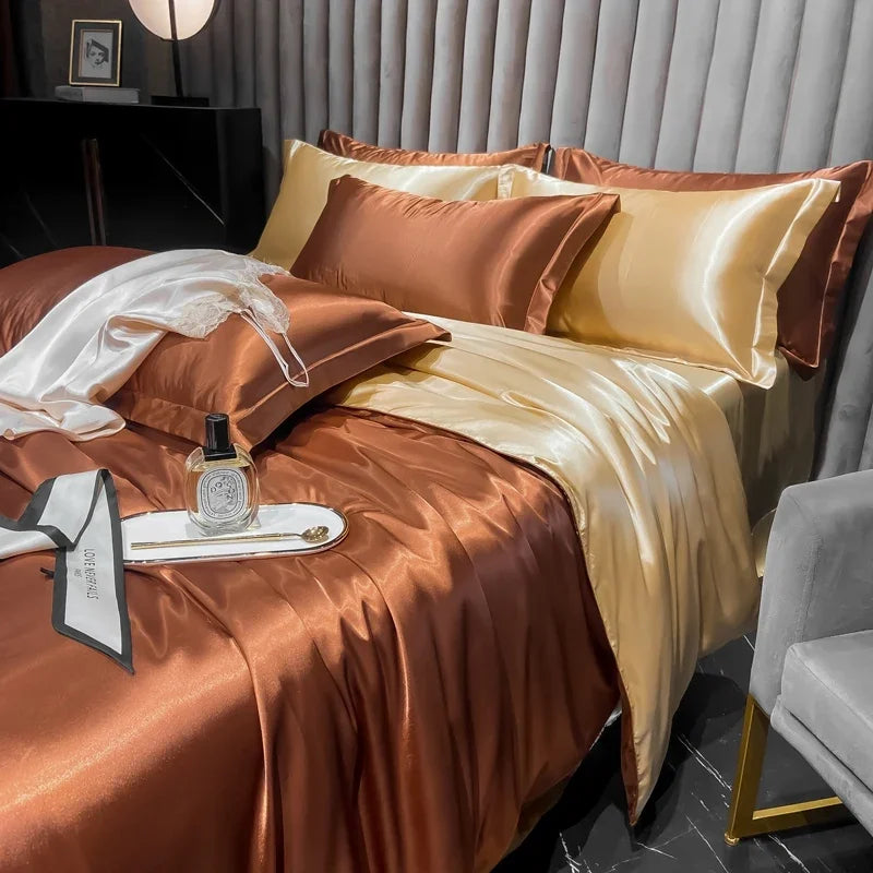 Soft Silk Luxury Bed Sheets Set - Fesara