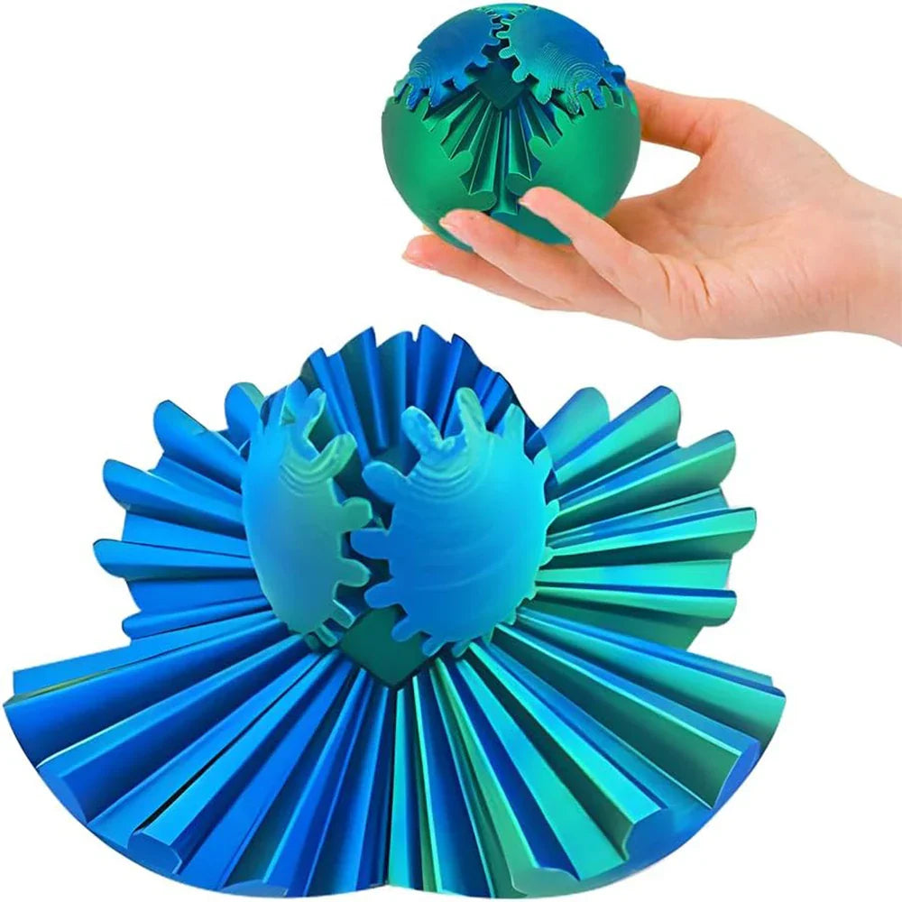Cool 3D Printed Stress Ball Fidget Spinner