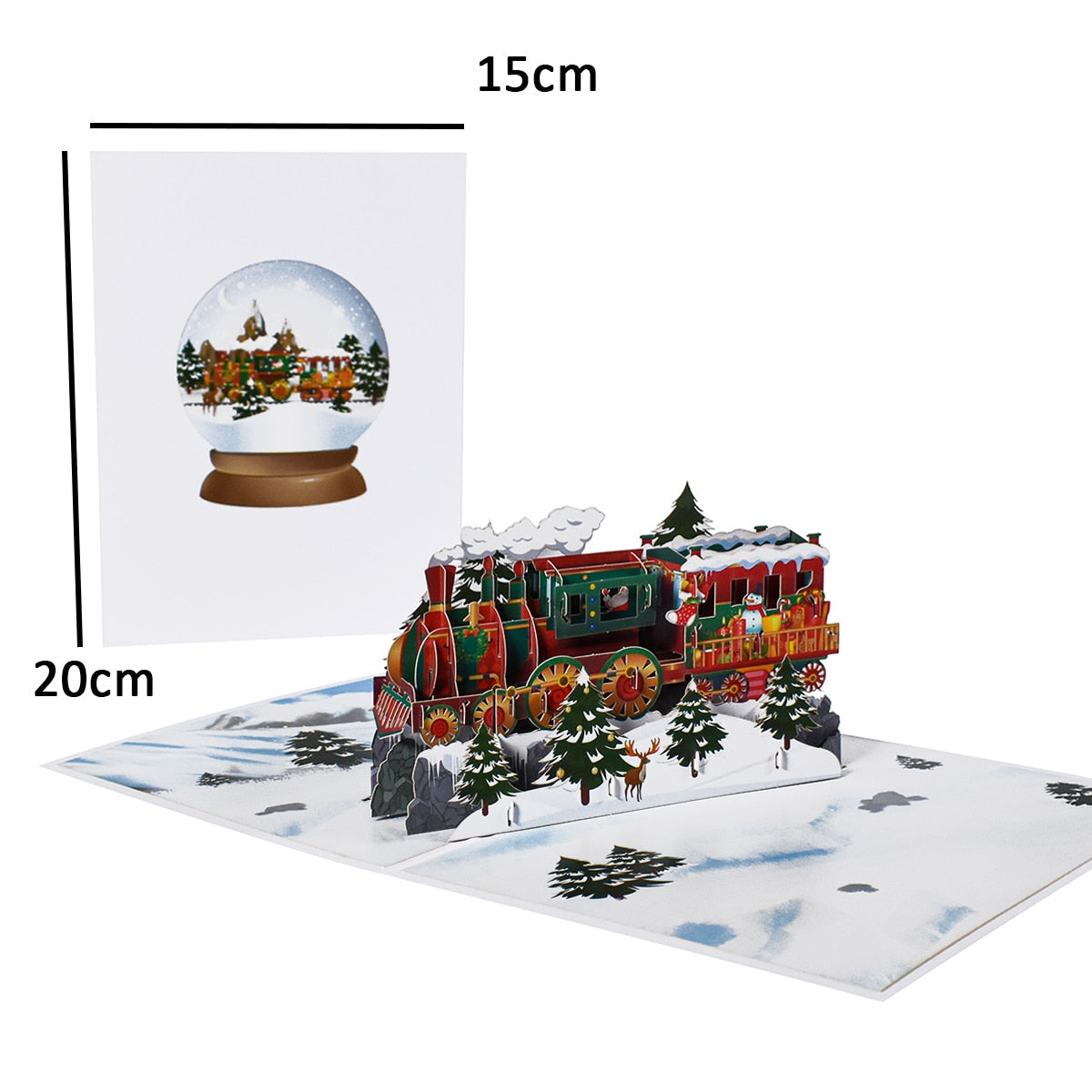 Fun 3D Christmas Pop Up Greeting Cards - Fesara