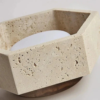 Natural Stone LED Ceiling Light Fixture