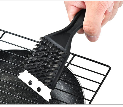 Premium 3-in-1 BBQ Grill Brush Cleaner Tool