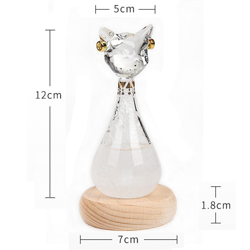 Whimsical Kitty Weather Station Bottle