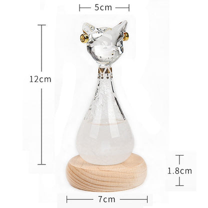 Whimsical Kitty Weather Station Bottle