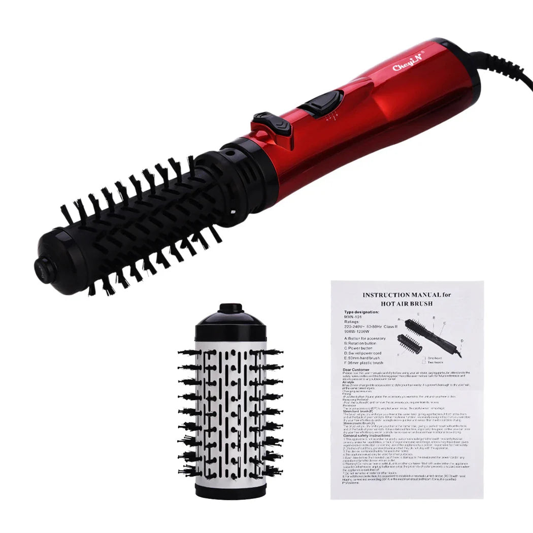 Auto Rotating Ceramic Round Hair Brush Styler