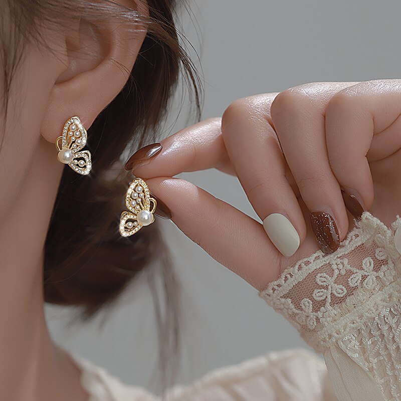 Sparkly Zircon Drop Dangle Earrings - Fesara