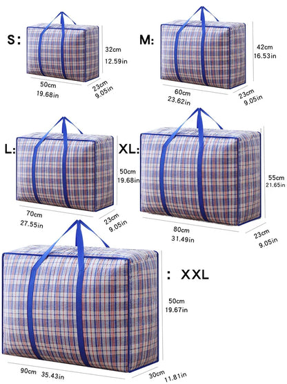 Durable Folding Storage Bag with Zipper and Water Resistance