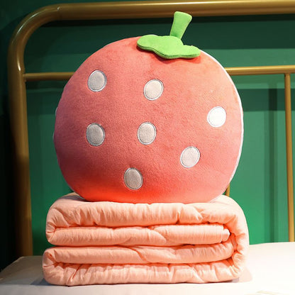 Cozy Portable Folding Travel Blanket Pillow