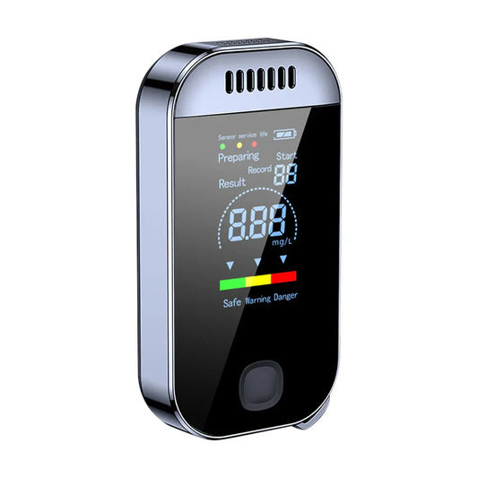 Portable Rechargeable Breath Alcohol Tester Keychain - Fesara