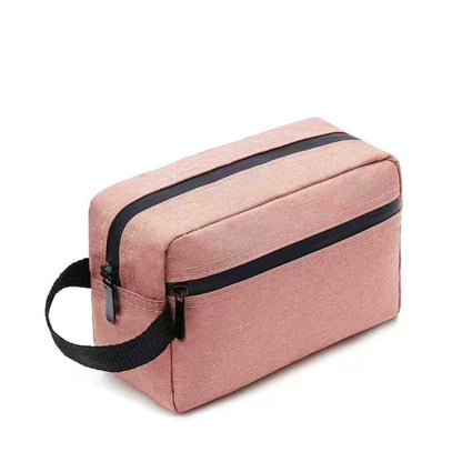 Waterproof Travel Toiletry Bag with Leather Handle