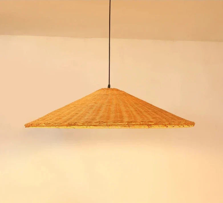 Natural Bamboo LED Hanging Light