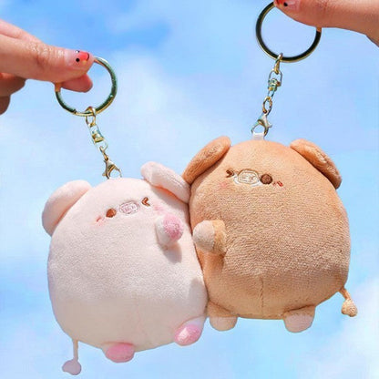 Adorable Couple Soft Plush Keychain - Fesara