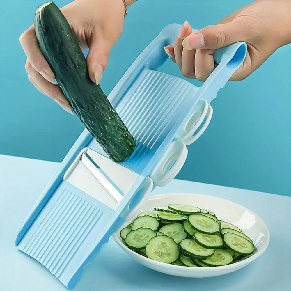Easy 5-in-1 Manual Vegetable Chopper and Slicer