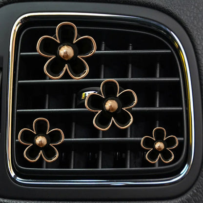 Car Air Freshener Clips | 4 Pack Floral Scent Vent Stickers