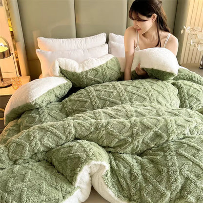 Plush Lamb Cashmere Heavy Weighted Winter Blanket