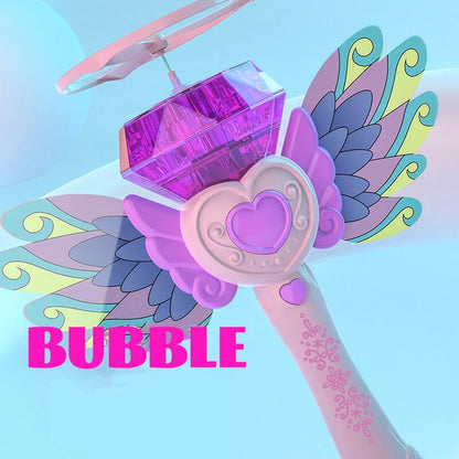 Colorful Heart Shaped Bubble Blower Toy