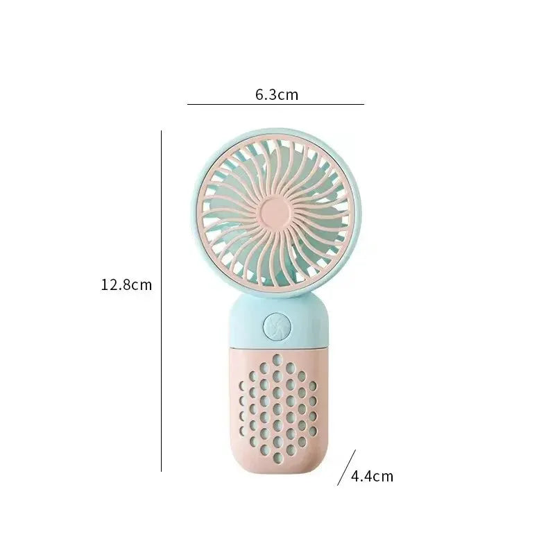 Compact Rechargeable Mini Hand Fan with Fragrance
