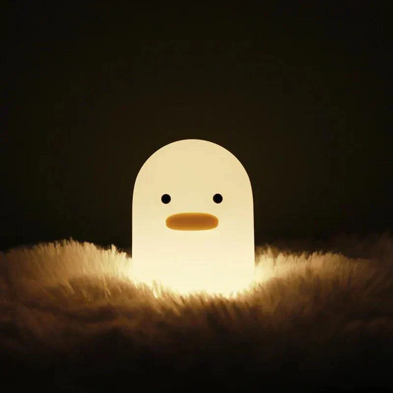 Colorful Fun Duck LED Nightlight | Rechargeable Bedside Table Lamp