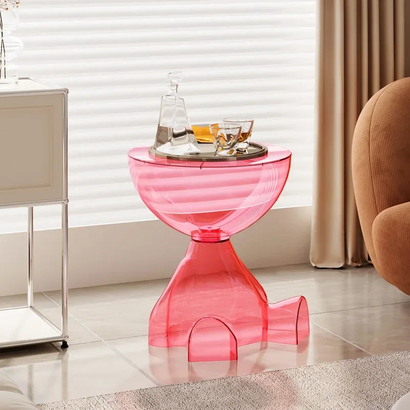 Compact Small Plastic End Table