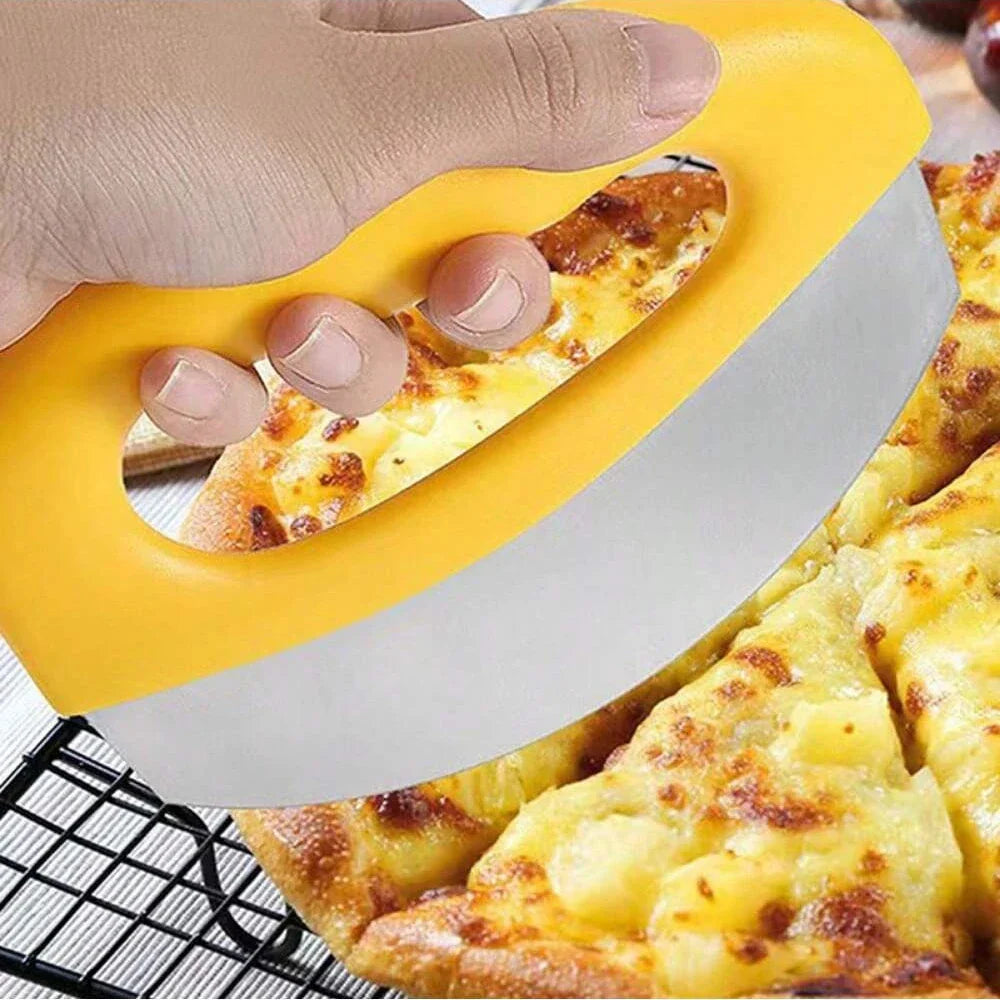 Easy Grip Stainless Steel Pizza Cutter - Fesara