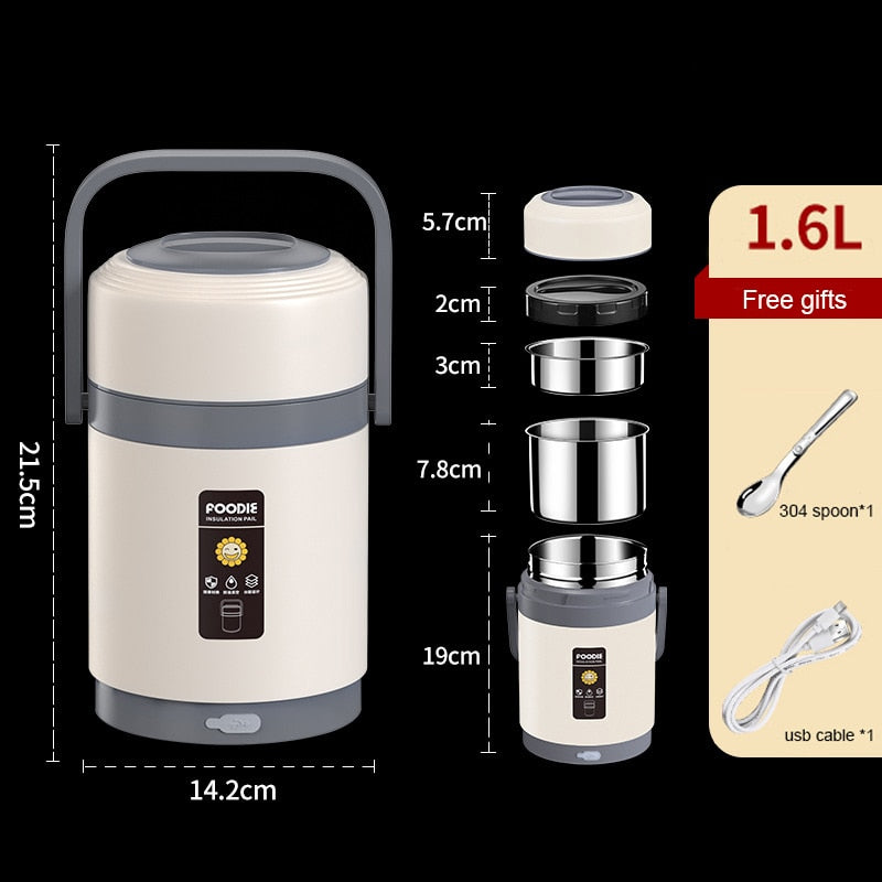 Insulated Thermal USB Powered Lunch Container