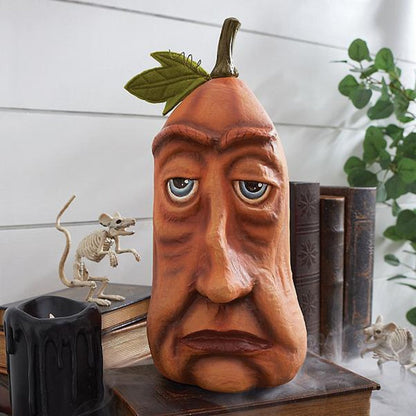 Colorful Carved Pumpkin Halloween Decor
