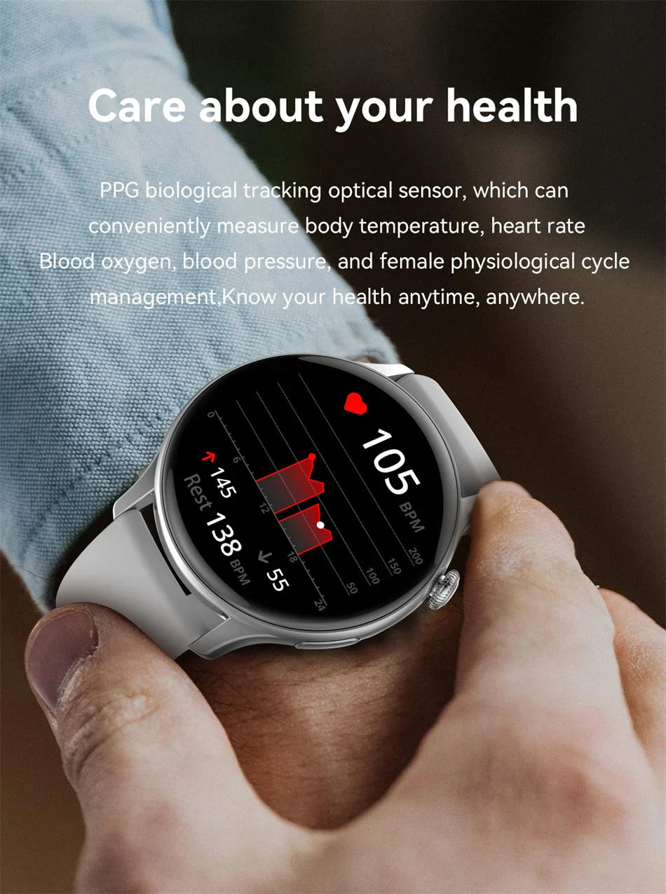 Luxury Gold Ladies Smartwatch with Fitness Tracker