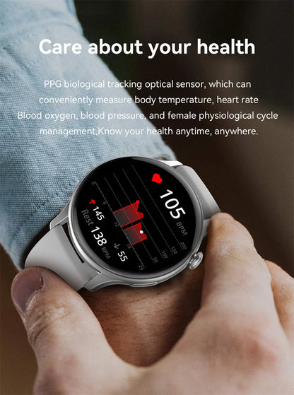 Luxury Gold Ladies Smartwatch with Fitness Tracker