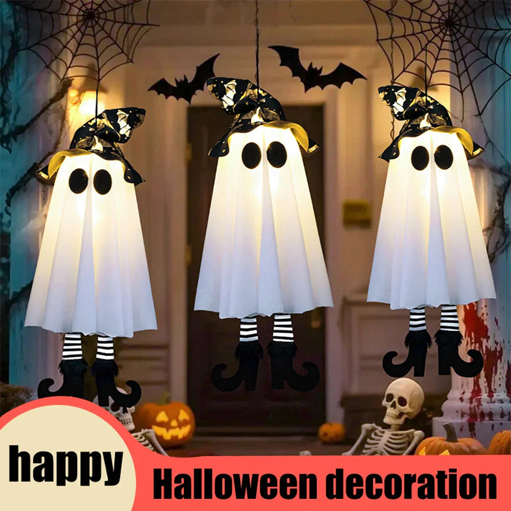 Hanging Ghost LED Lights Halloween Decor