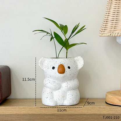 Cute Koala Figurine Planter for Small Plants - Fesara