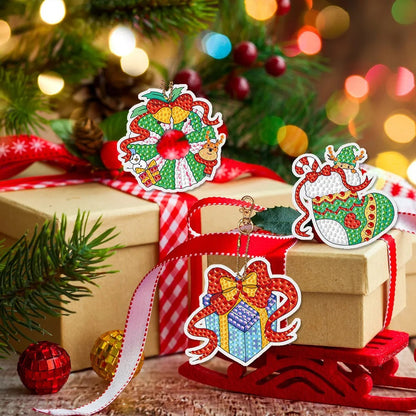 Fun Xmas Diamond Painting Keychain Kit