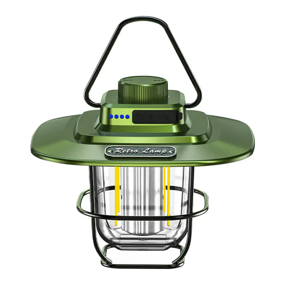 Vintage Portable LED Camp Lantern - Fesara