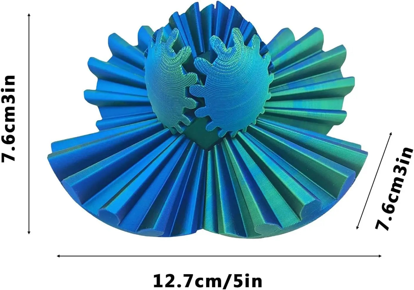 Cool 3D Printed Stress Ball Fidget Spinner