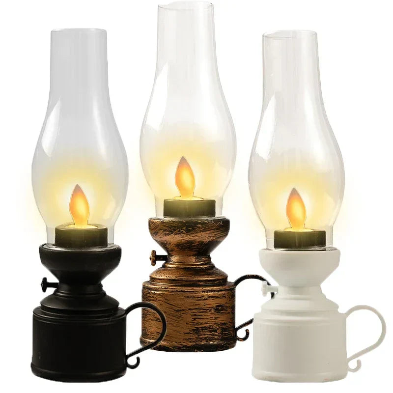 Vintage Style Electric Oil Table Lamp