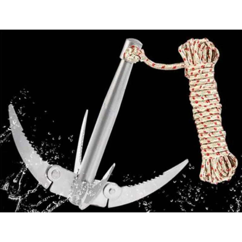 Durable Folding Boat Anchor with Secure Grip Hook