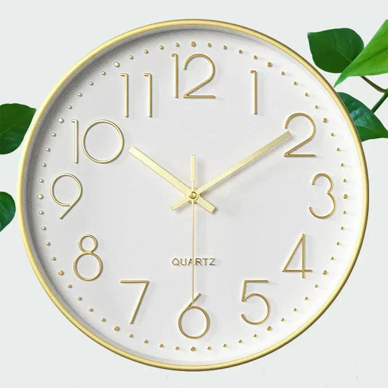 Quiet Small Simple Wall Clock – Contemporary Basic Style