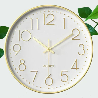 Quiet Small Simple Wall Clock – Contemporary Basic Style