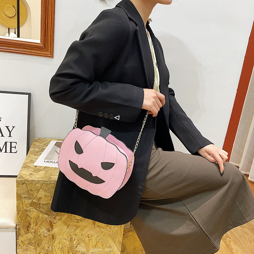 Small Orange Halloween Crossbody Bag